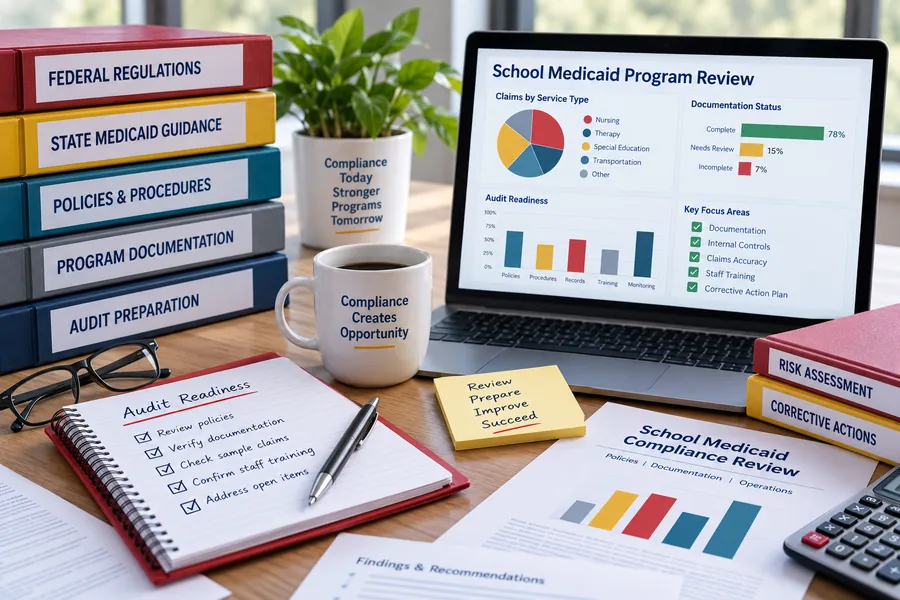 School Medicaid compliance review and audit readiness